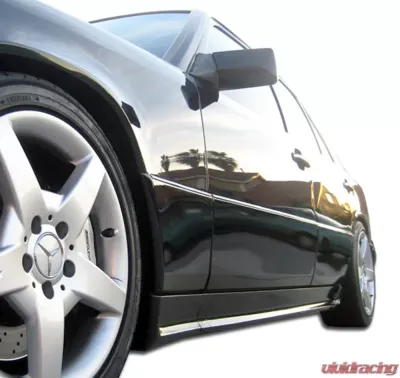 1986-1995 Mercedes E Class W124 4DR Duraflex AMG Look Side Skirts Rocker Panels - 2 Piece - 105061