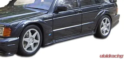 1984-1993 Mercedes 190 W201 Duraflex Evo 2 Wide Body Fender Flares - 6 Piece - 105372