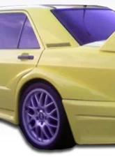 1984-1993 Mercedes 190 W201 Duraflex Evo 2 Wide Body Fender Flares - 6 Piece                                     - 105372 - Image 3