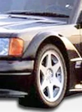 1984-1993 Mercedes 190 W201 Duraflex Evo 2 Wide Body Fender Flares - 6 Piece                                     - 105372 - Image 4