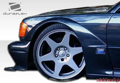 1984-1993 Mercedes 190 W201 Duraflex Evo 2 Wide Body Fender Flares - 6 Piece - 105372
