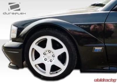 1984-1993 Mercedes 190 W201 Duraflex Evo 2 Wide Body Fender Flares - 6 Piece - 105372