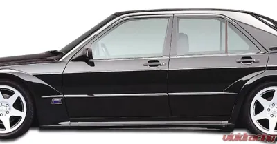 1984-1993 Mercedes 190 W201 Duraflex Evo 2 Wide Body Door Caps - 4 Piece - 105373