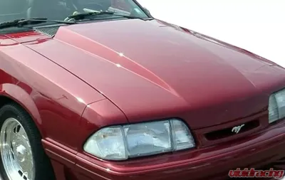 1987-1993 Ford Mustang Duraflex 2" Cowl Hood - 1 Piece - 103014