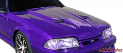 1987-1993 Ford Mustang Duraflex Mach1 Hood - 1 Piece - 104175