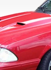 1987-1993 Ford Mustang Duraflex Mach1 Hood - 1 Piece                                     - 104175 - Image 2