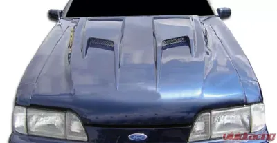 1987-1993 Ford Mustang Duraflex Mach 2 Hood - 1 Piece - 104823