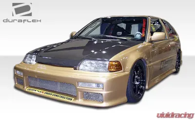 1988-1991 Honda Civic HB Duraflex Type M Side Skirts Rocker Panels - 2 Piece - 100784