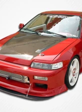 1988-1991 Honda Civic HB CR-X Carbon Creations OEM Look Hood - 1 Piece                                     - 100757 - Image 8