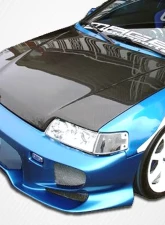 1988-1991 Honda Civic HB CR-X Carbon Creations OEM Look Hood - 1 Piece                                     - 100757 - Image 9