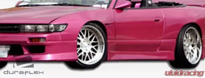 1989-1994 Nissan 240SX S13 Duraflex V-Speed Side Skirts Rocker Panels - 2 Piece - 100887