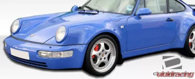 1989-1994 Porsche 964 Duraflex Turbo Look Side Skirts Rocker Panels - 2 Piece - 105389