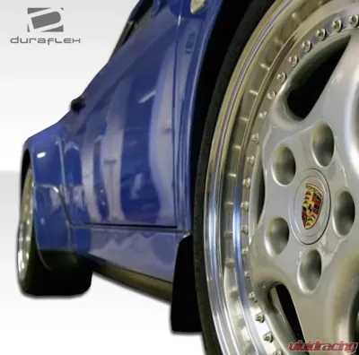 1989-1994 Porsche 964 Duraflex Turbo Look Side Skirts Rocker Panels - 2 Piece - 105389