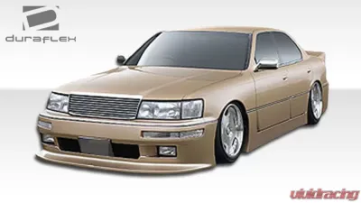 1990-1994 Lexus LS Series LS400 Duraflex V-Line Side Skirts Rocker Panels - 2 Piece - 100951