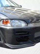 1992-1995 Honda Civic 2DR / HB Carbon Creations Dritech OEM Look Hood - 1 Piece                                     - 101091 - Image 5