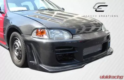 1992-1995 Honda Civic 2DR / HB Carbon Creations Dritech OEM Look Hood - 1 Piece - 101091