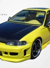 1992-1995 Honda Civic 2DR / HB Carbon Creations Dritech OEM Look Hood - 1 Piece                                     - 101091 - Image 9