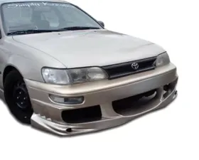1993-1997 Toyota Corolla Geo Prizm Duraflex Bomber Front Bumper Cover - 1 Piece
