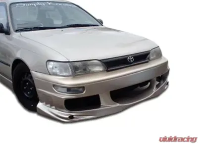 1993-1997 Toyota Corolla Geo Prizm Duraflex Bomber Front Bumper Cover - 1 Piece - 101324