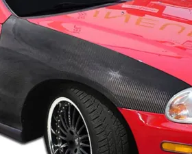 1993-1997 Honda Del Sol Carbon Creations OEM Look Fenders - 2 Piece