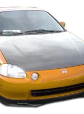1993-1997 Honda Del Sol Carbon Creations Dritech OEM Look Hood - 1 Piece                                     - 101222 - Image 8