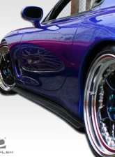 1993-1997 Mazda RX-7 Duraflex Type F Side Skirts Rocker Panels - 2 Piece                                     - 103574 - Image 2