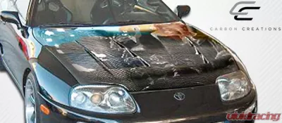 1993-1998 Toyota Supra Carbon Creations TS-1 Hood - 1 Piece - 103690
