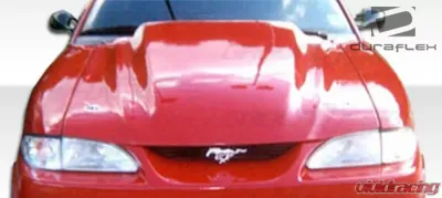 1994-1998 Ford Mustang Duraflex 3" Cowl Hood - 1 Piece - 102255