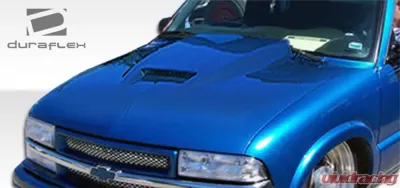 1994-2004 Chevrolet S-10 1995-2004 Blazer 1994-2004 Sonoma 1995-2001 Jimmy 1998-2000 Envoy Duraflex Ram Air Hood - 1 Piece - 103018