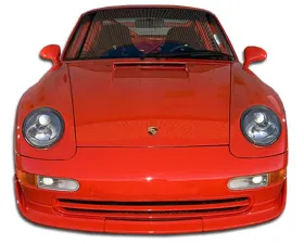 1995-1998 Porsche 993 Carrera C2 C4 Targa Duraflex Club Sport Front Lip Under Spoiler Air Dam - 3 Piece