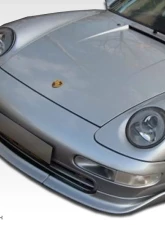 1995-1998 Porsche 993 Carrera C2 C4 Targa Duraflex Club Sport Front Lip Under Spoiler Air Dam - 3 Piece                                     - 105106 - Image 3