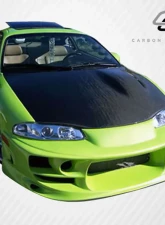 1995-1999 Mitsubishi Eclipse Eagle Talon Carbon Creations OEM Look Hood - 1 Piece                                     - 101579 - Image 2