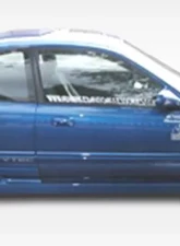 1996-2000 Honda Civic 2DR / HB Duraflex Bomber Side Skirts Rocker Panels - 2 Piece                                     - 101719 - Image 2