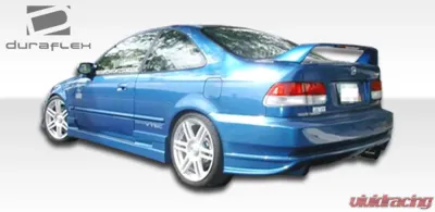 1996-2000 Honda Civic 2DR / HB Duraflex Bomber Side Skirts Rocker Panels - 2 Piece - 101719
