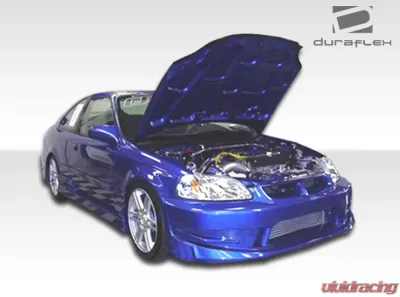 1996-2000 Honda Civic 2DR / HB Duraflex Bomber Side Skirts Rocker Panels - 2 Piece - 101719