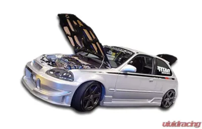 1996-2000 Honda Civic 2DR / HB Duraflex Buddy Side Skirts Rocker Panels - 2 Piece - 101738