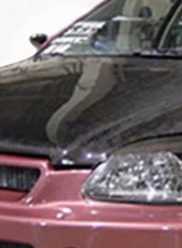 1996-1998 Honda Civic Carbon Creations OEM Look Hood - 1 Piece                                     - 101709 - Image 5