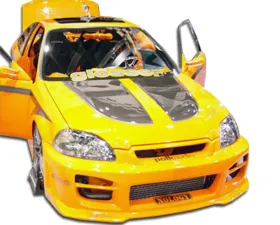 1996-1998 Honda Civic Duraflex R34 Front Bumper Cover - 1 Piece