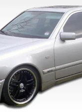 1996-1999 Mercedes E Class W210 Duraflex AMG Look Front Bumper Cover - 1 Piece                                     - 105073 - Image 2