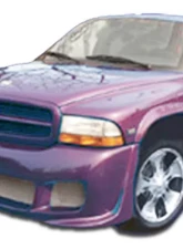 1997-2004 Dodge Dakota 1998-2003 Dodge Durango Duraflex Platinum Front Bumper Cover - 1 Piece                                     - 101812 - Image 5
