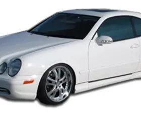1998-2002 Mercedes CLK W208 Duraflex AMG Look Side Skirts Rocker Panels - 2 Piece
