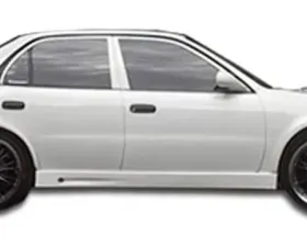 1993-2002 Toyota Corolla Geo Prizm Duraflex Bomber Side Skirts Rocker Panels - 2 Piece