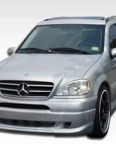 1998-2001 Mercedes ML Class W163 Duraflex W-1 Front Lip Under Spoiler Air Dam - 1 Piece                                     - 103433 - Image 4