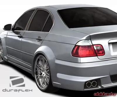 1999-2005 BMW 3 Series E46 4DR Duraflex I-Design Wide Body Rear Fender Flares - 2 Piece - 106515