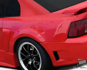 1999-2004 Ford Mustang Duraflex CBR500 Wide Body Rear Fender Flares - 2 Piece