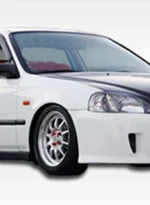 1999-2000 Honda Civic Duraflex Winner Front Bumper Cover - 1 Piece                                     - 102109 - Image 4