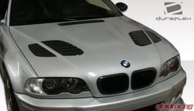 2001-2006 BMW M3 E46 2DR Duraflex GTR Look Hood - 1 Piece - 107179