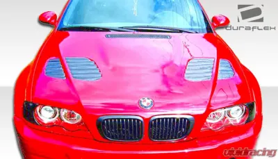 2001-2006 BMW M3 E46 2DR Duraflex GTR Look Hood - 1 Piece - 107179