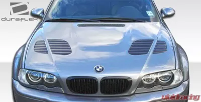 2001-2006 BMW M3 E46 2DR Duraflex GTR Look Hood - 1 Piece - 107179
