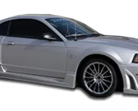 1999-2004 Ford Mustang Duraflex Bomber Side Skirts Rocker Panels - 2 Piece
